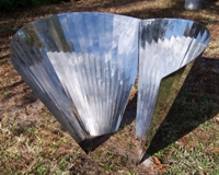 Vertical Cones Sculpture